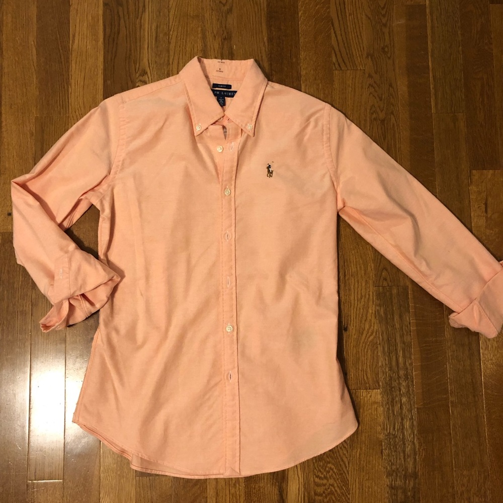 Orange Rl Button Up - image 1